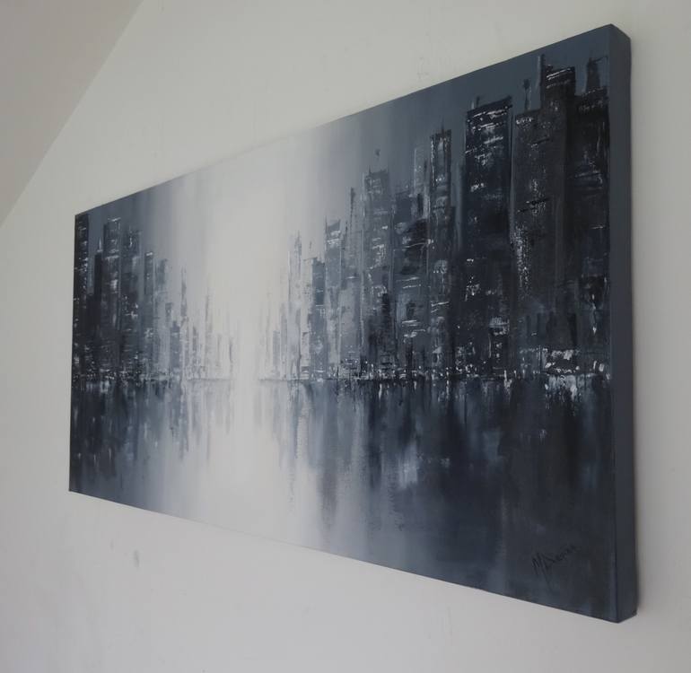 Original Impressionism Cities Painting by Mel Davies