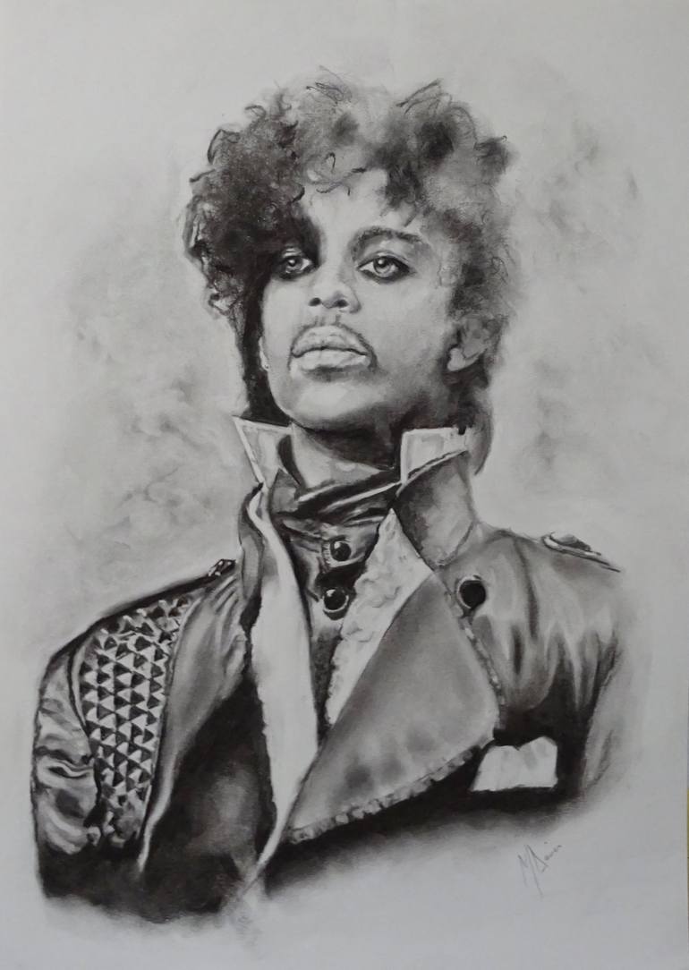 Prince The Artist Drawing by Mel Davies | Saatchi Art