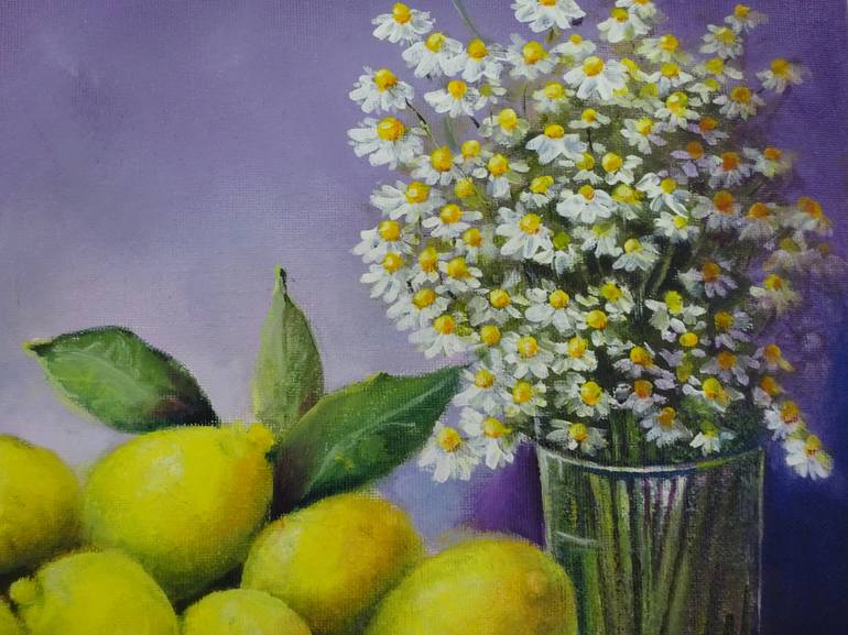 Original Fine Art Floral Painting by Mel Davies