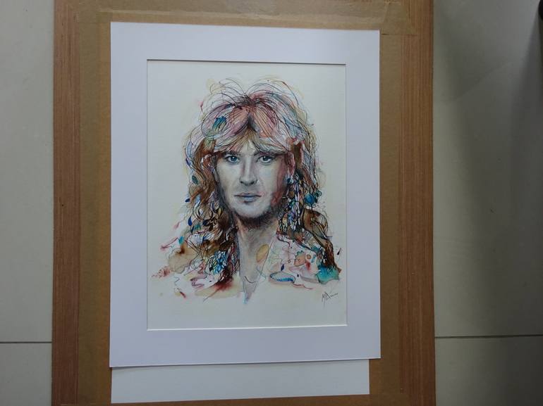 Original Impressionism Portrait Drawing by Mel Davies