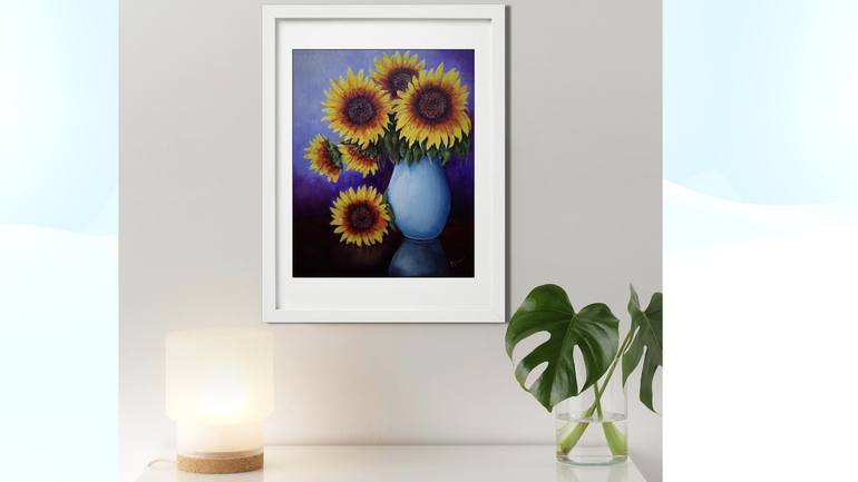 Original Contemporary Floral Painting by Mel Davies
