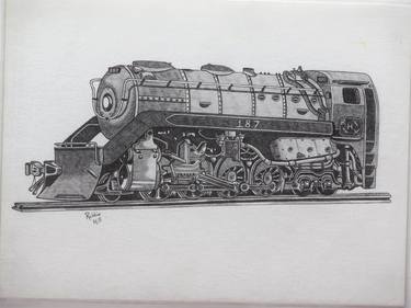 Original Realism Transportation Drawings by Jack Hill