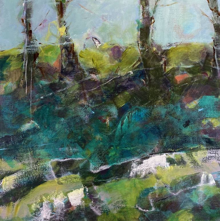 Original Abstract Expressionism Landscape Paintings by Maureen Fisher