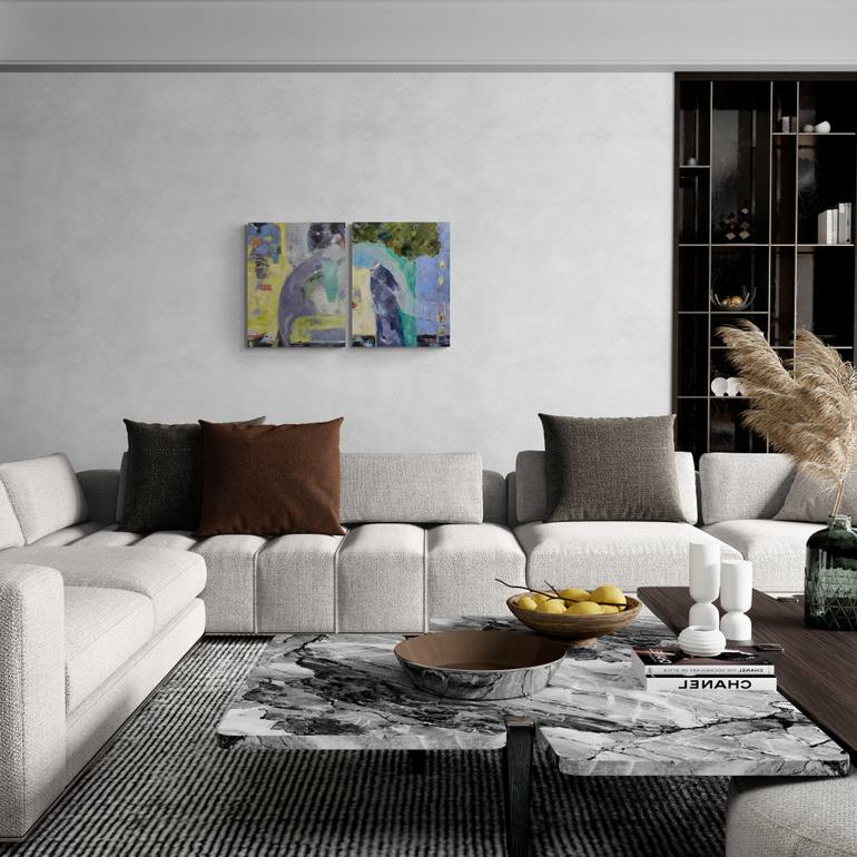 Original Abstract Expressionism Abstract Painting by Maureen Fisher