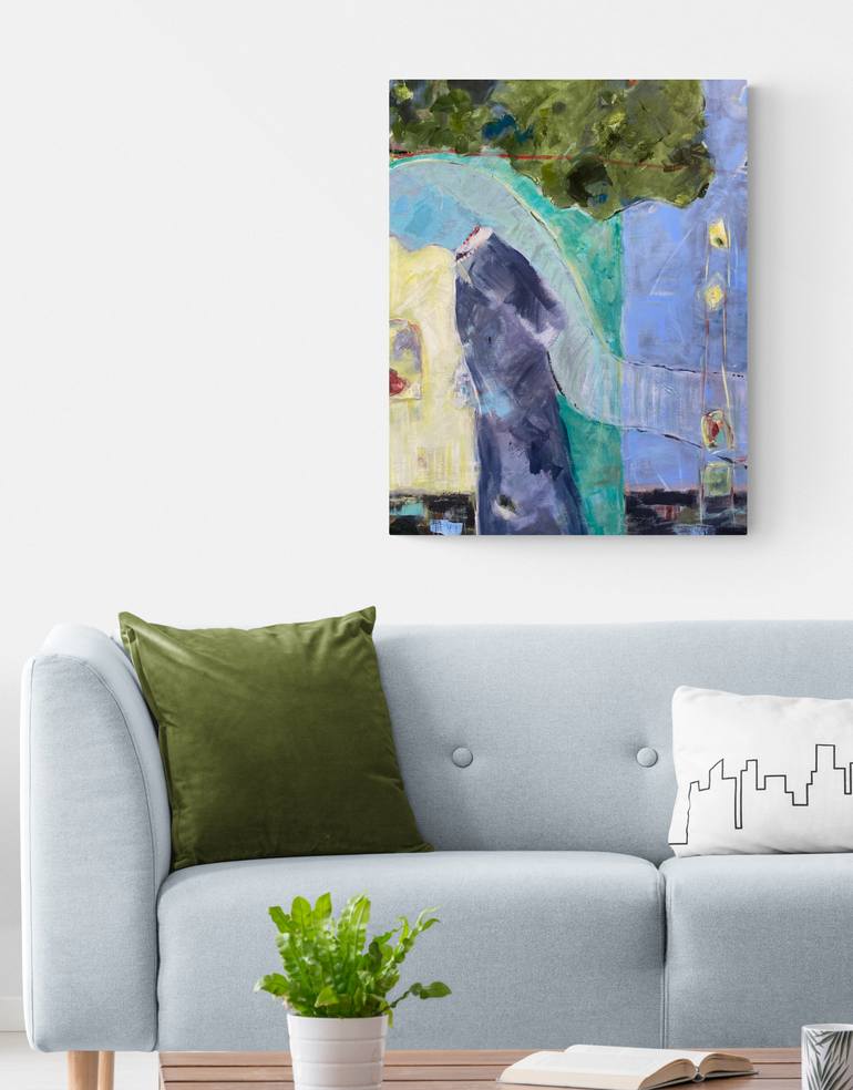 Original Abstract Expressionism Abstract Painting by Maureen Fisher