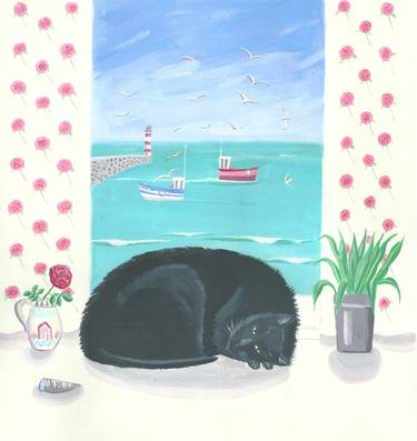 Print of Illustration Cats Paintings by Mary Stubberfield