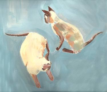 Original Figurative Animal Paintings by Mary Stubberfield