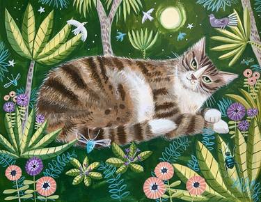 Original Folk Animal Paintings by Mary Stubberfield