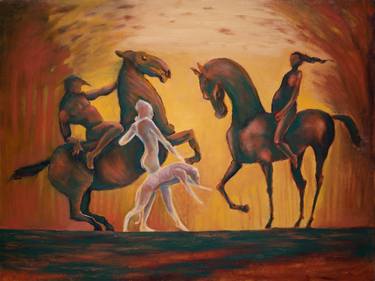 Original Figurative People Painting by Siyavush Mammadov