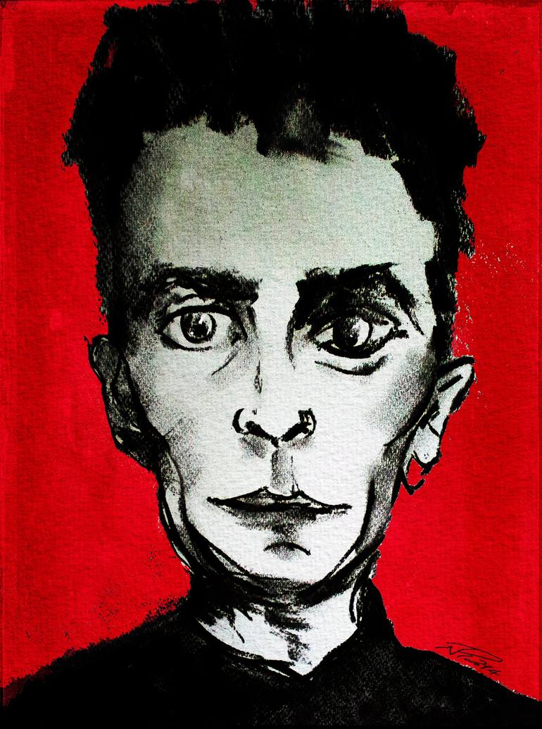 Mr Anonymous Drawing by Nicole Philippi | Saatchi Art, image size:770x1035