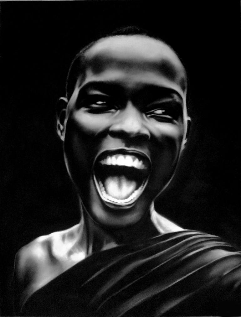 Print of Contemporary Portrait Paintings by Philippe Vignal