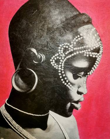 Original Black & White People Mixed Media by Philippe Vignal