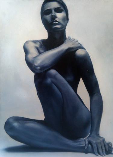 Original Figurative Nude Painting by Monica Taylor