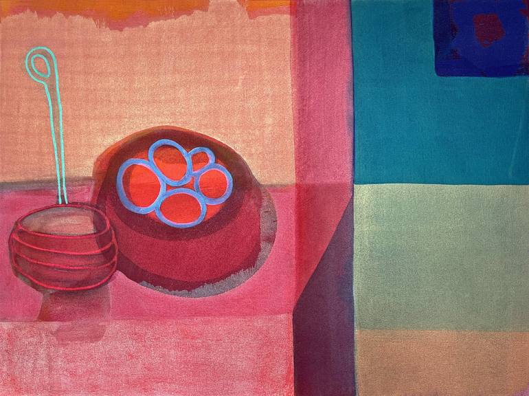 Original Abstract Expressionism Food & Drink Paintings by Ella Carty