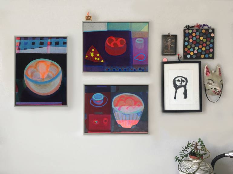 Original Abstract Food & Drink Painting by Ella Carty