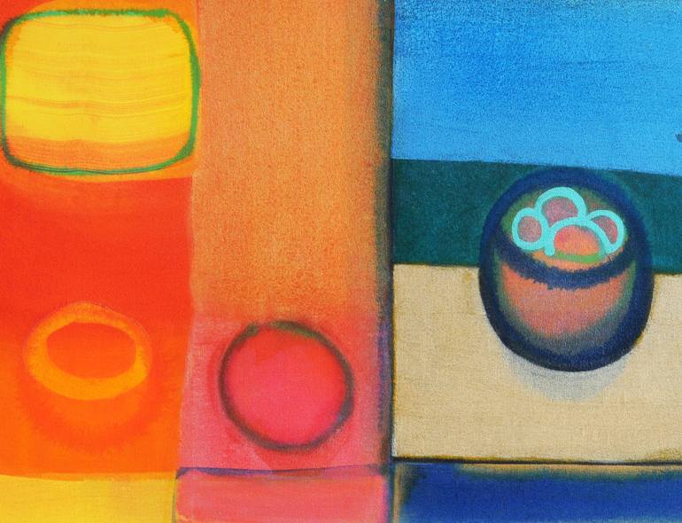 Original Abstract Botanic Painting by Ella Carty