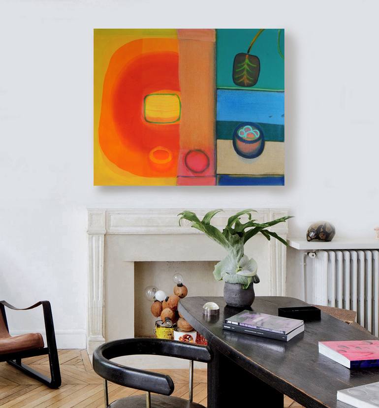 Original Abstract Botanic Painting by Ella Carty