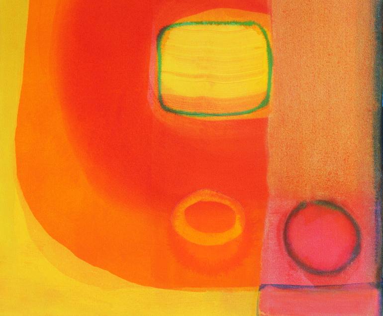 Original Abstract Botanic Painting by Ella Carty