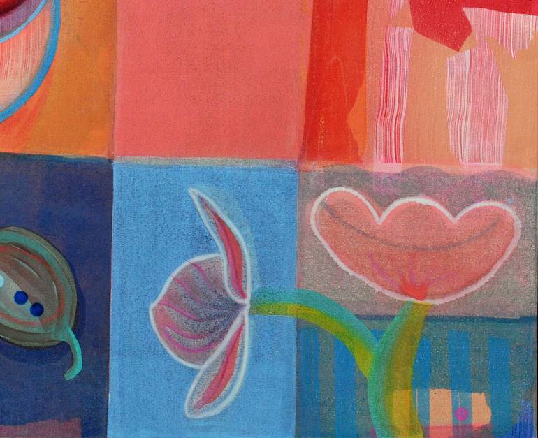 Original Color Field Painting Botanic Painting by Ella Carty