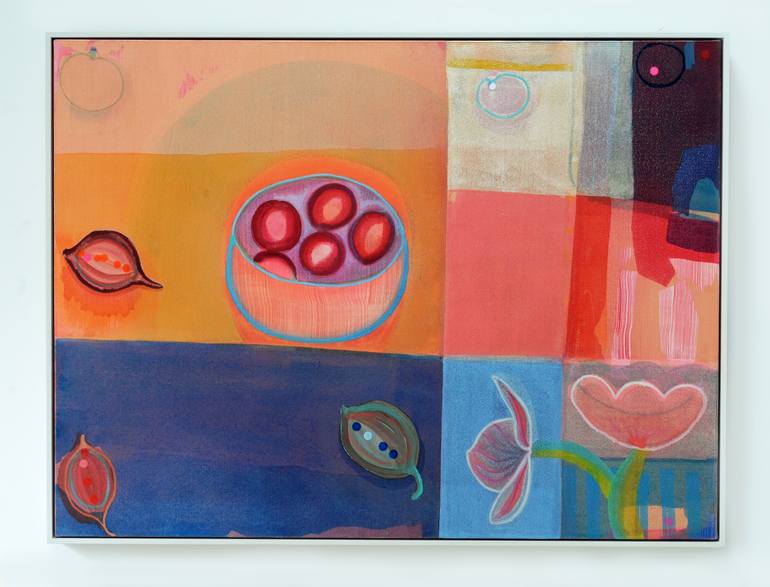 Original Color Field Painting Botanic Painting by Ella Carty