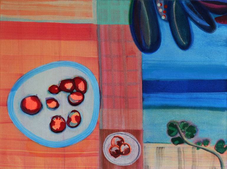 Original Abstract Expressionism Food & Drink Paintings by Ella Carty