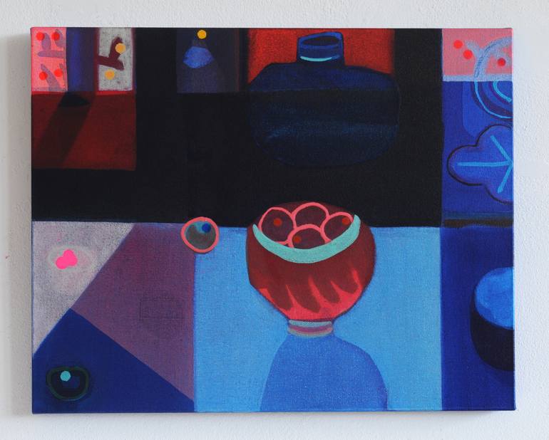 Original Abstract Expressionism Still Life Painting by Ella Carty