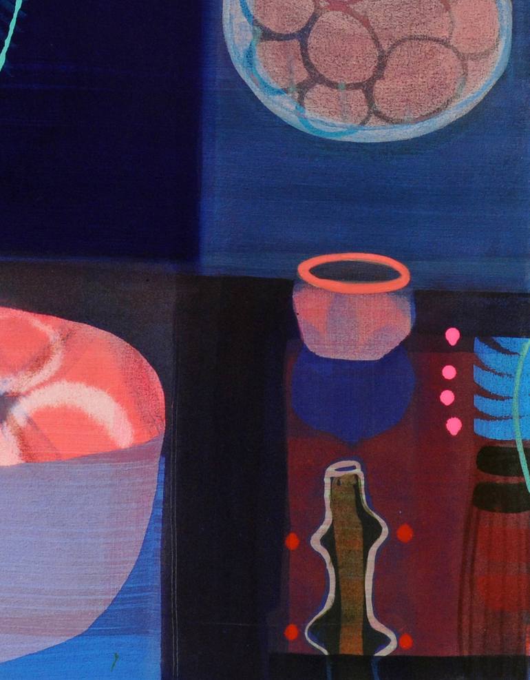 Original Abstract Botanic Painting by Ella Carty