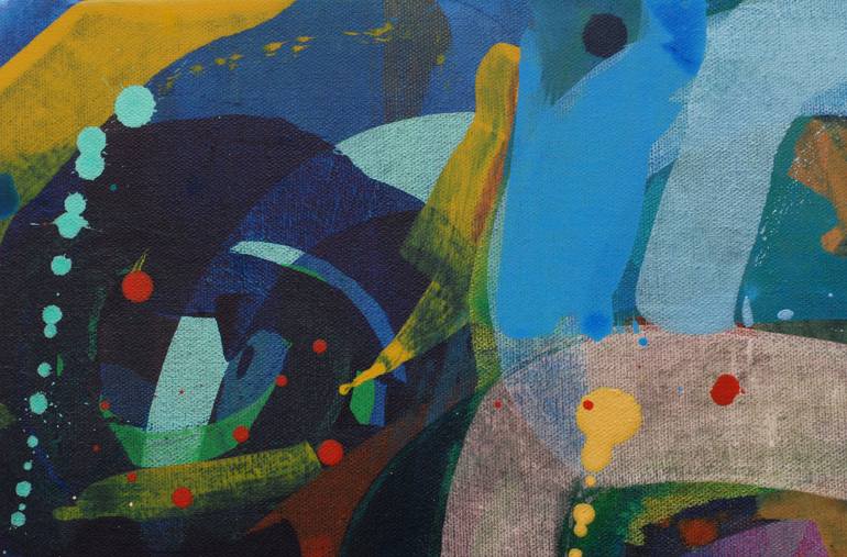 Original Abstract Garden Painting by Ella Carty