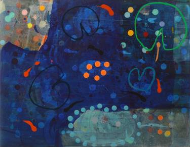 Original Abstract Garden Paintings by Ella Carty