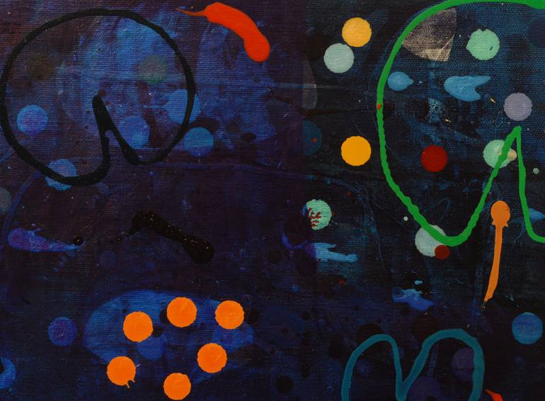 Original Abstract Garden Painting by Ella Carty