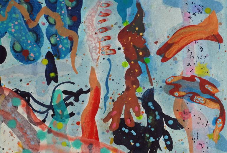 Original Abstract Seascape Painting by Ella Carty