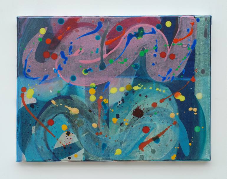 Original Abstract Seascape Painting by Ella Carty