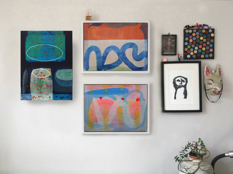 Original Abstract Beach Painting by Ella Carty