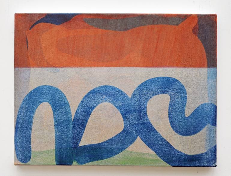 Original Abstract Beach Painting by Ella Carty