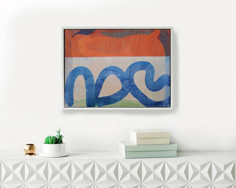 Original Abstract Beach Painting by Ella Carty