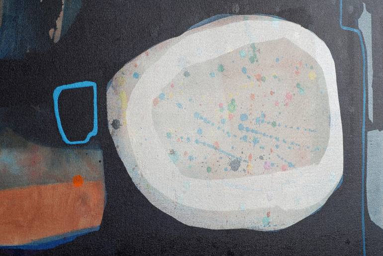 Original Abstract Boat Painting by Ella Carty