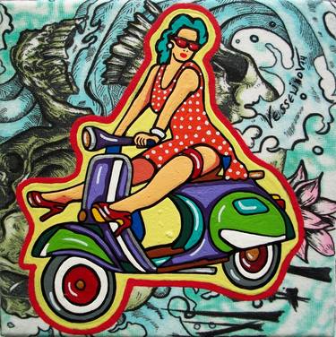 Print of Pop Art Women Paintings by Vlado Vesselinov