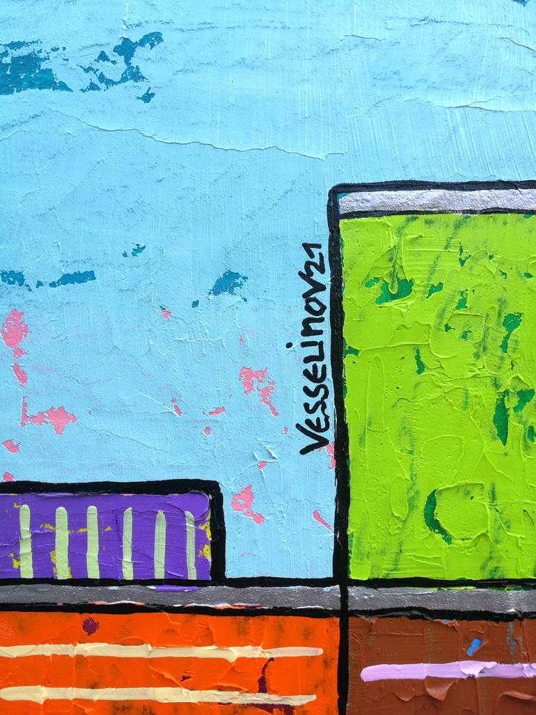 Original Modernism Transportation Painting by Vlado Vesselinov