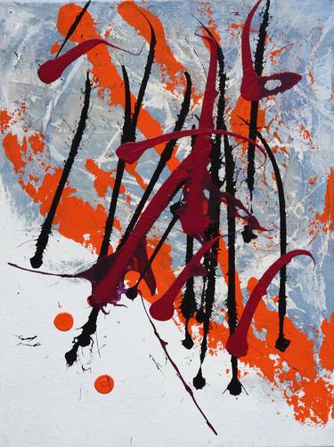 Original Expressionism Abstract Paintings by Augustas Lopas