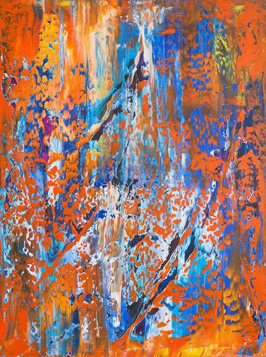 Original Abstract Expressionism Abstract Paintings by Augustas Lopas