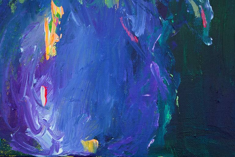 Original Abstract Floral Painting by Geesien Postema