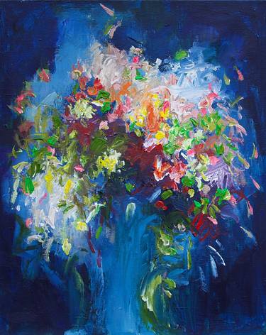 Print of Abstract Floral Paintings by Geesien Postema
