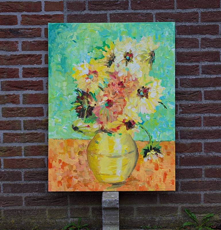 Original Figurative Floral Painting by Geesien Postema