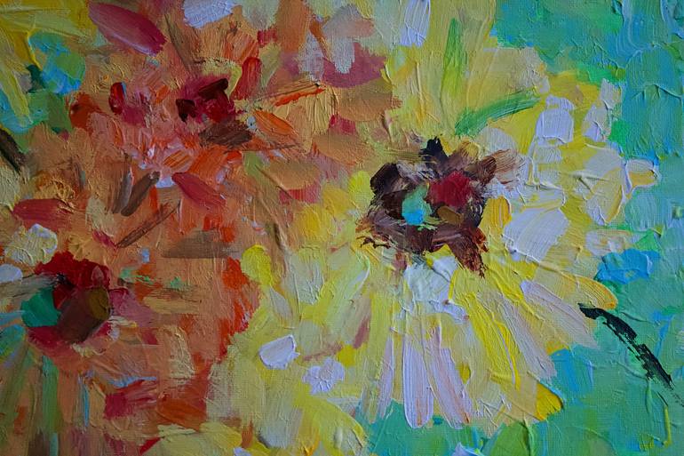 Original Figurative Floral Painting by Geesien Postema