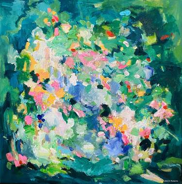 Original Abstract Expressionism Botanic Paintings by Geesien Postema
