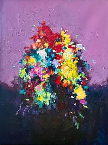 Original Abstract Expressionism Abstract Painting by Geesien Postema