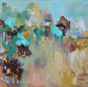 Original Abstract Landscape Paintings by Geesien Postema