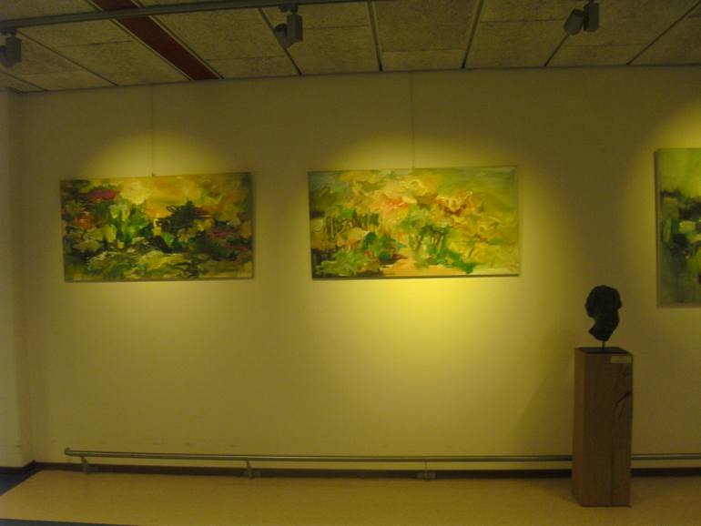 Original Abstract Expressionism Botanic Painting by Geesien Postema