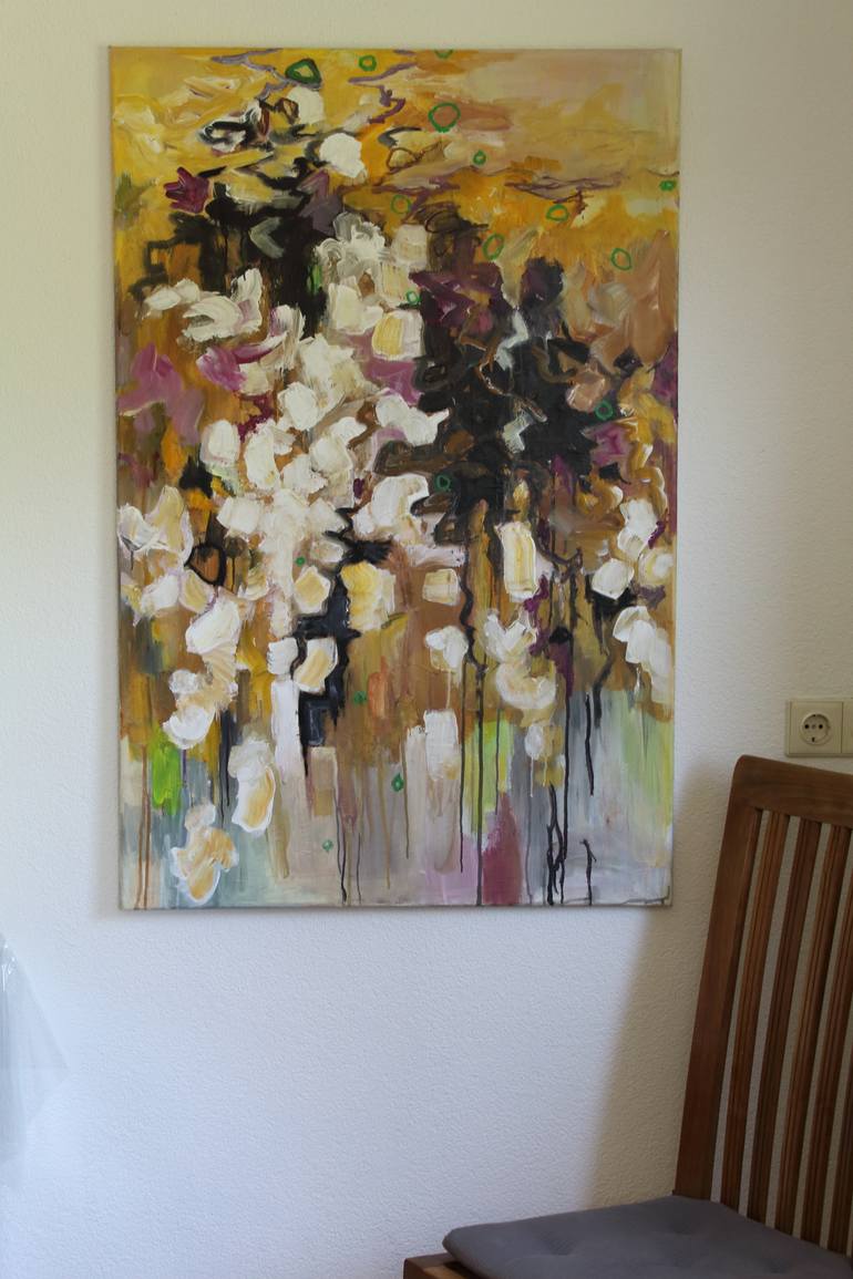 Original Abstract Expressionism Landscape Painting by Geesien Postema