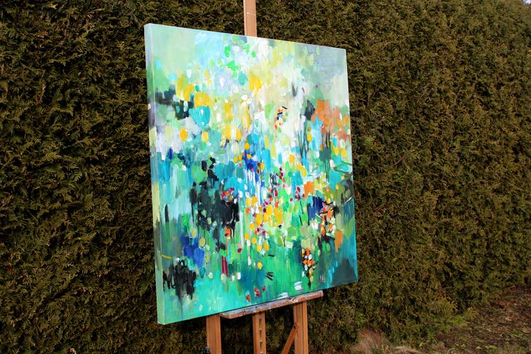 Original Abstract Expressionism Abstract Painting by Geesien Postema
